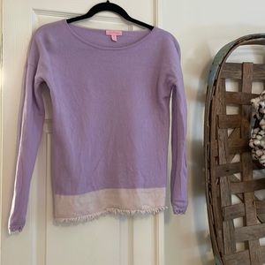Lilly Pulitzer Lavender Cashmere Sweater